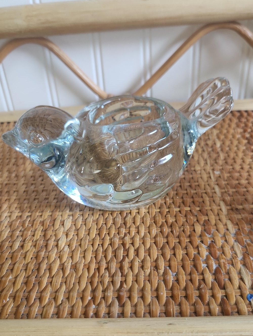 Indiana Glass Bird Candleholder